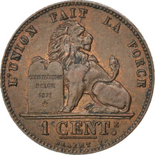 Coin, Belgium, Leopold II, Centime, 1901, AU(55-58), Copper, KM:33.1