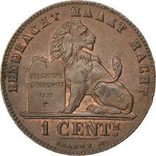 Coin, Belgium, Leopold II, Centime, 1907, AU(55-58), Copper, KM:34.1
