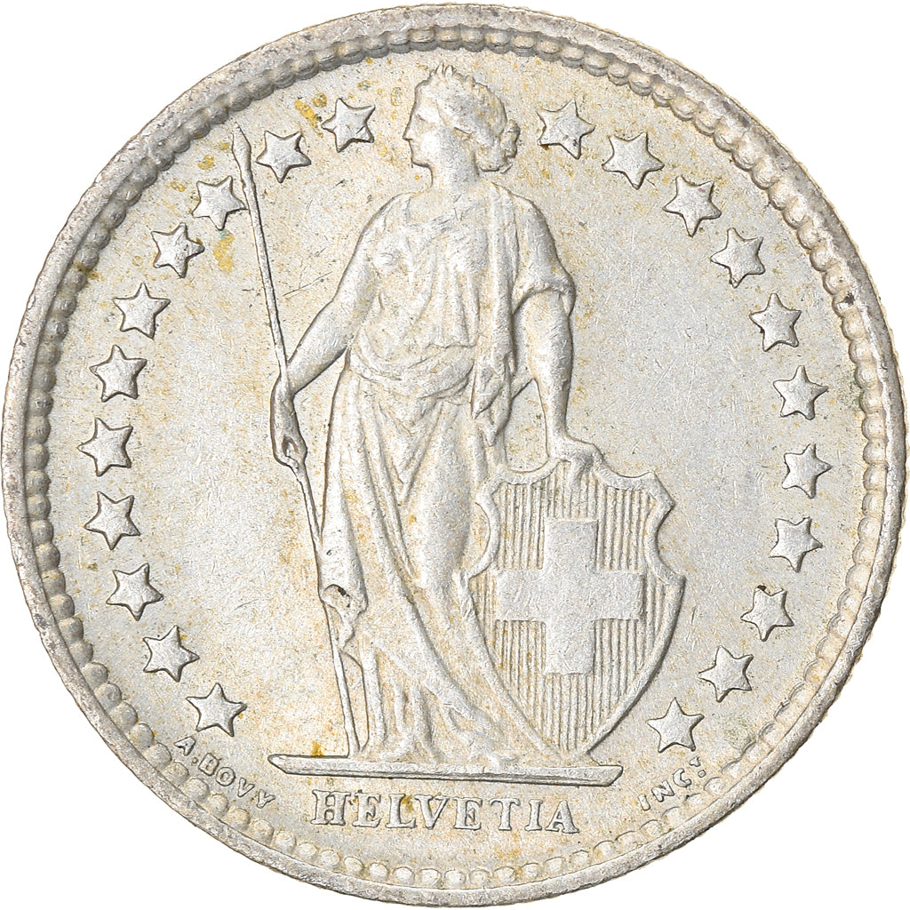 Coin, Switzerland, 1/2 Franc, 1963, Bern, AU(55-58), Silver, KM:23