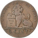 BELGIUM, 5 Centimes, 1841, KM #5.1, VF(30-35), Copper, 28.3, 9.84