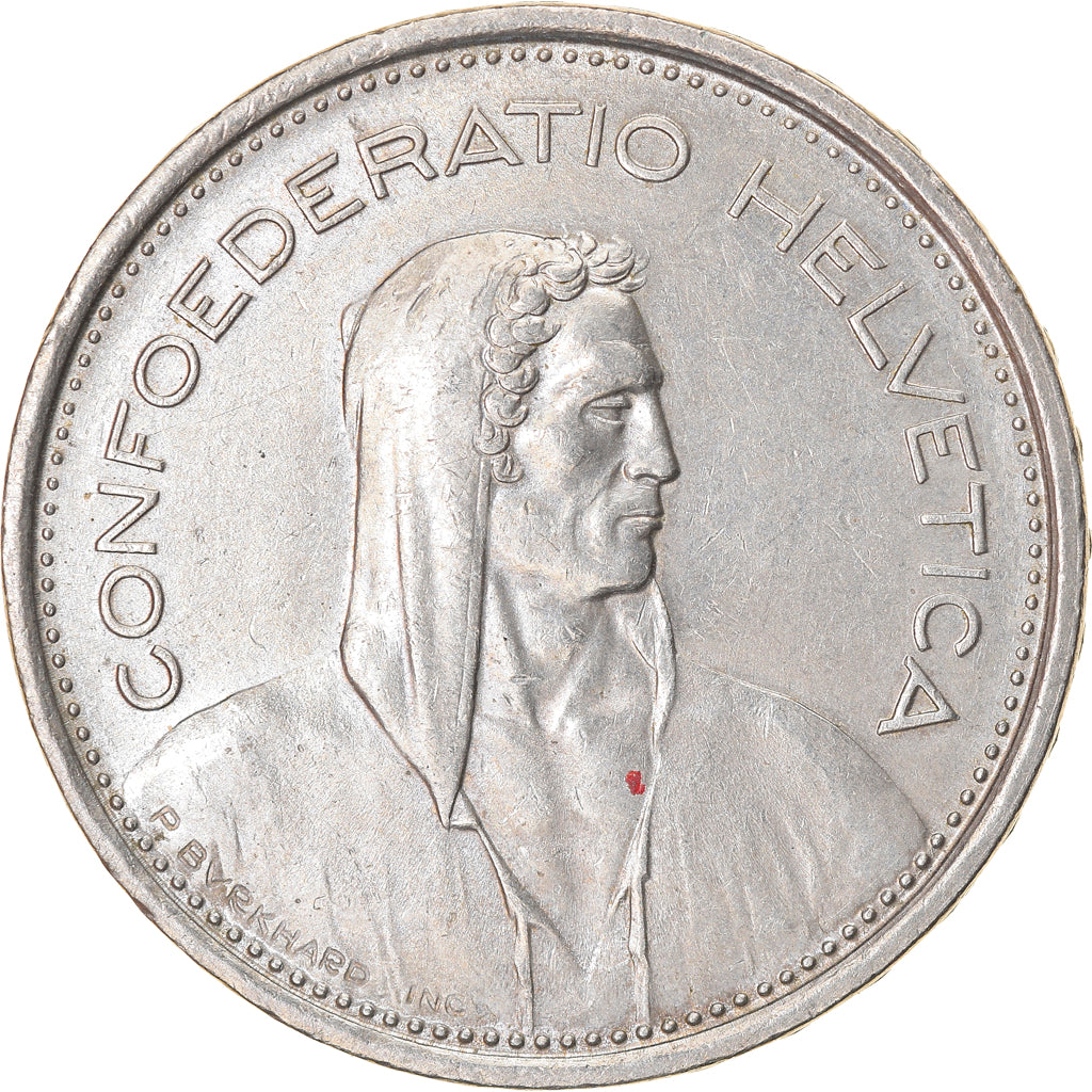 Coin, Switzerland, 5 Francs, 1968, Bern, AU(55-58), Copper-nickel, KM:40a.1