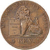 Coin, Belgium, Leopold I, 5 Centimes, 1851, EF(40-45), Copper, KM:5.1