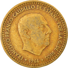 Monnaie, Espagne, Francisco Franco, caudillo, Peseta, 1969, TB, Aluminum-Bronze