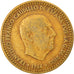 Monnaie, Espagne, Francisco Franco, caudillo, Peseta, 1969, TB, Aluminum-Bronze