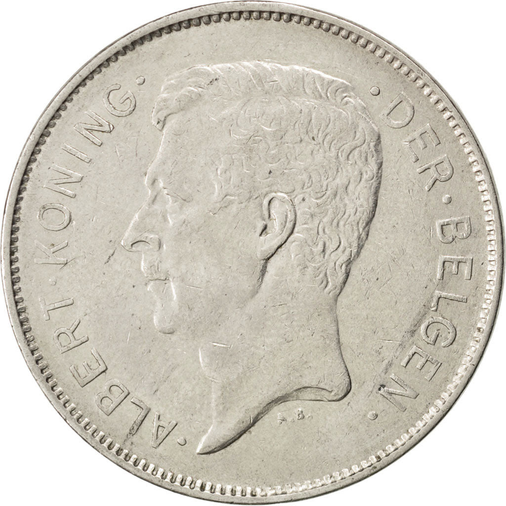Coin, Belgium, 20 Francs, 20 Frank, 1932, EF(40-45), Nickel, KM:102