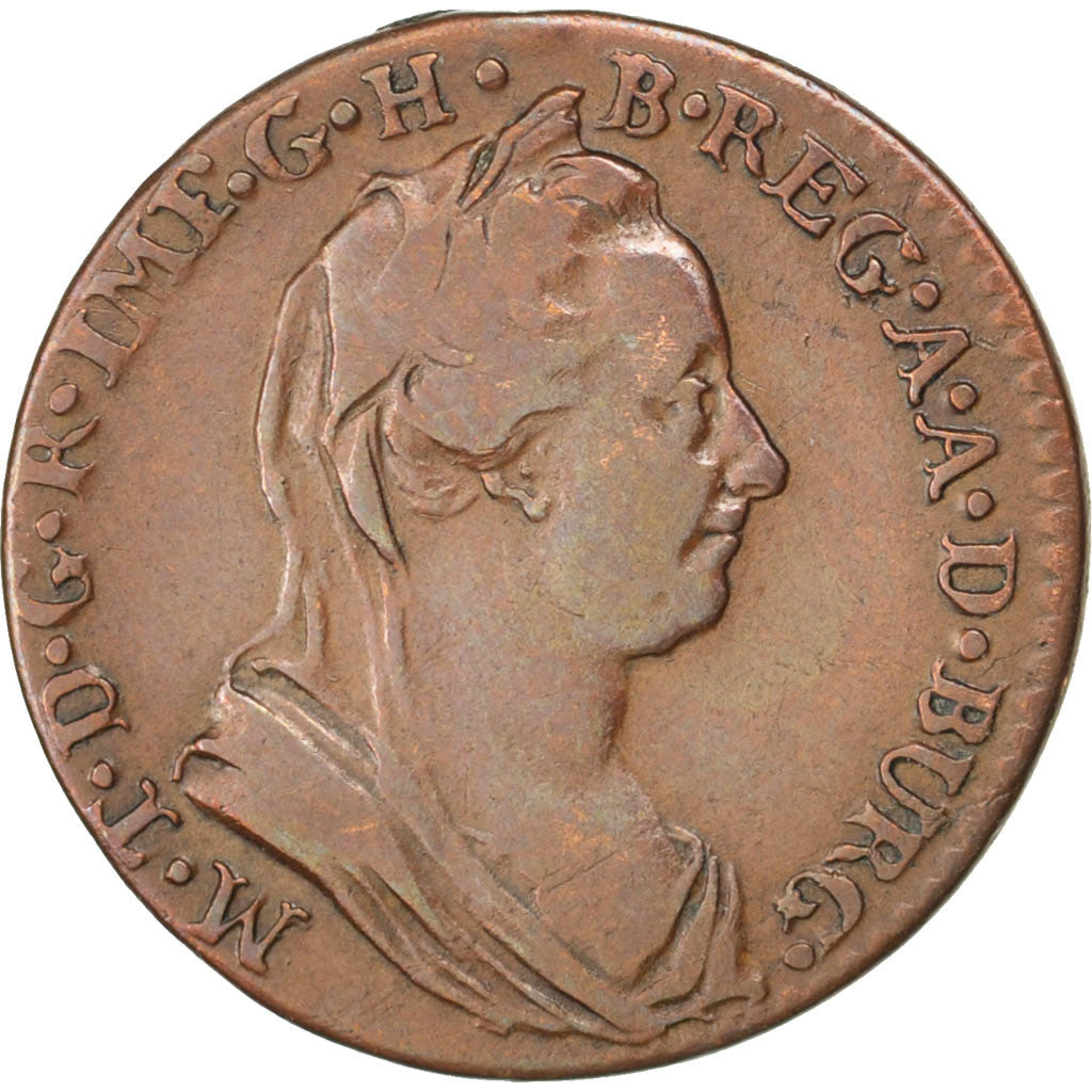 AUSTRIAN NETHERLANDS, Liard, Oord, 1778, Brussels, KM #28, VF(30-35), Copper,...