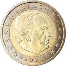 Monaco, 2 Euro, 2001, SPL-, Bi-metallico, KM:174