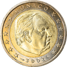 Monaco, 2 Euro, 2001, AU(55-58), Bi-Metallic, KM:174