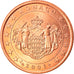 Monaco, 5 Euro Cent, 2001, AU(55-58), Copper Plated Steel, KM:169