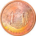 Monaco, 5 Euro Cent, 2001, AU(55-58), Copper Plated Steel, KM:169