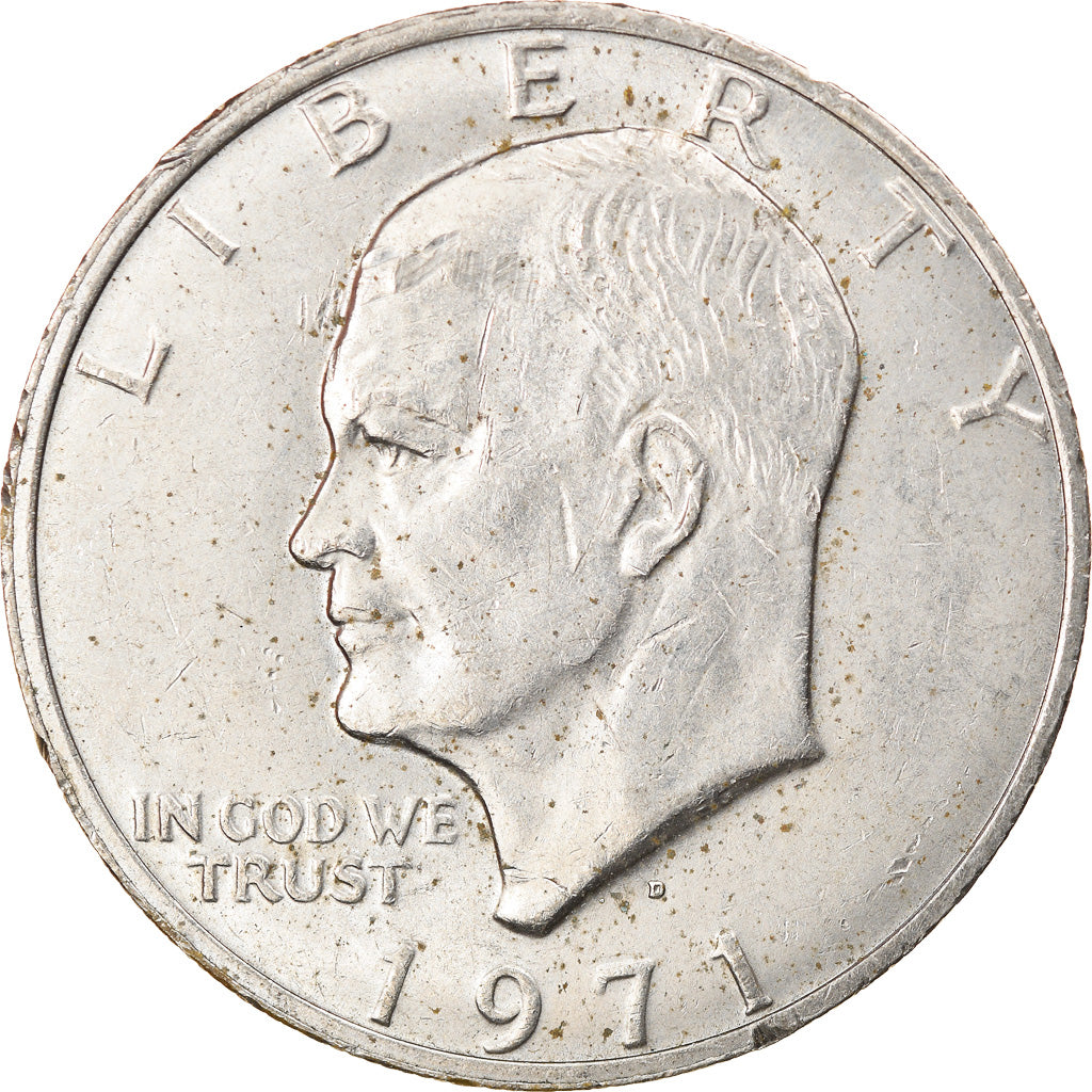 Coin, United States, Eisenhower Dollar, Dollar, 1971, U.S. Mint, Denver