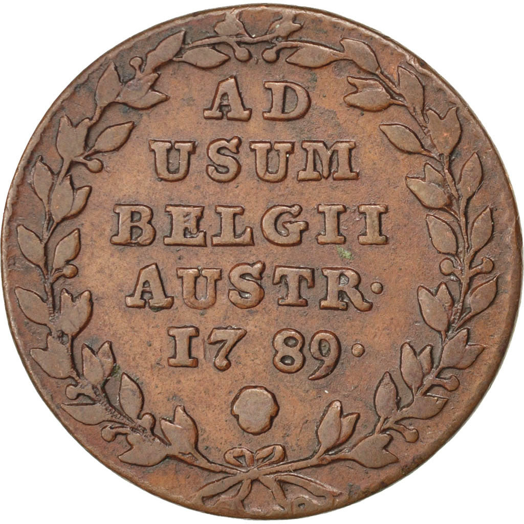 AUSTRIAN NETHERLANDS, 2 Liards, 2 Oorden, 1789, Brussels, KM #31, VF(20-25),...