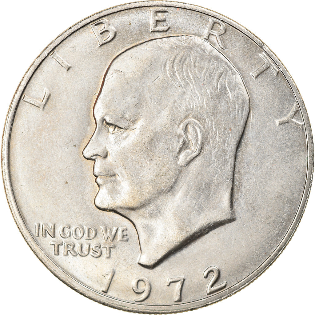 Coin, United States, Eisenhower Dollar, Dollar, 1972, U.S. Mint, Philadelphia