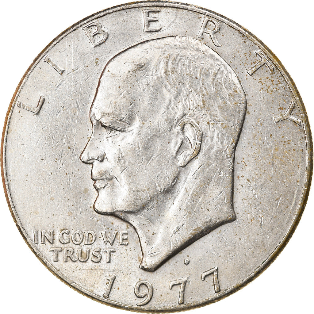 Coin, United States, Eisenhower Dollar, Dollar, 1977, U.S. Mint, Denver