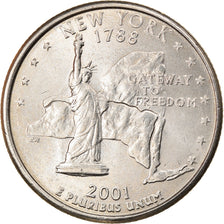 Monnaie, États-Unis, New York, Quarter, 2001, U.S. Mint, Philadelphie, TTB