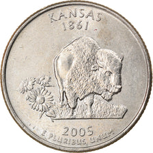 Coin, United States, Kansas, Quarter, 2005, U.S. Mint, Philadelphia, EF(40-45)