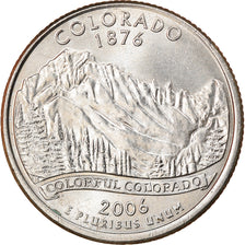 Coin, United States, Colorado, Quarter, 2006, U.S. Mint, Philadelphia