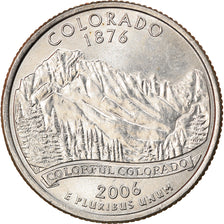 Coin, United States, Colorado, Quarter, 2006, U.S. Mint, Philadelphia