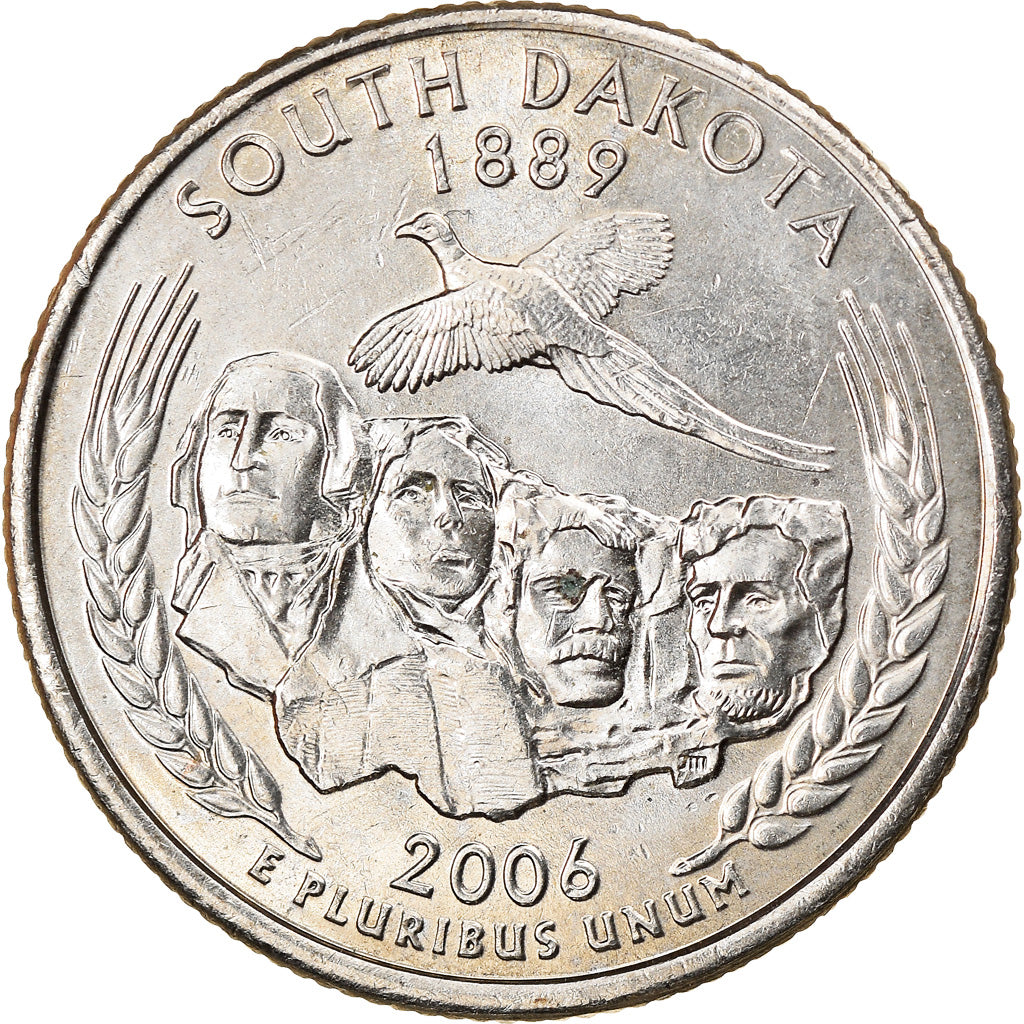 Coin, United States, South Dakota, Quarter, 2006, U.S. Mint, Philadelphia