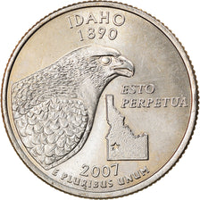 Coin, United States, Idaho, Quarter, 2007, U.S. Mint, Philadelphia, EF(40-45)