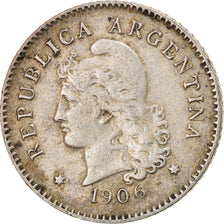 Coin, Argentina, 10 Centavos, 1906, EF(40-45), Copper-nickel, KM:35