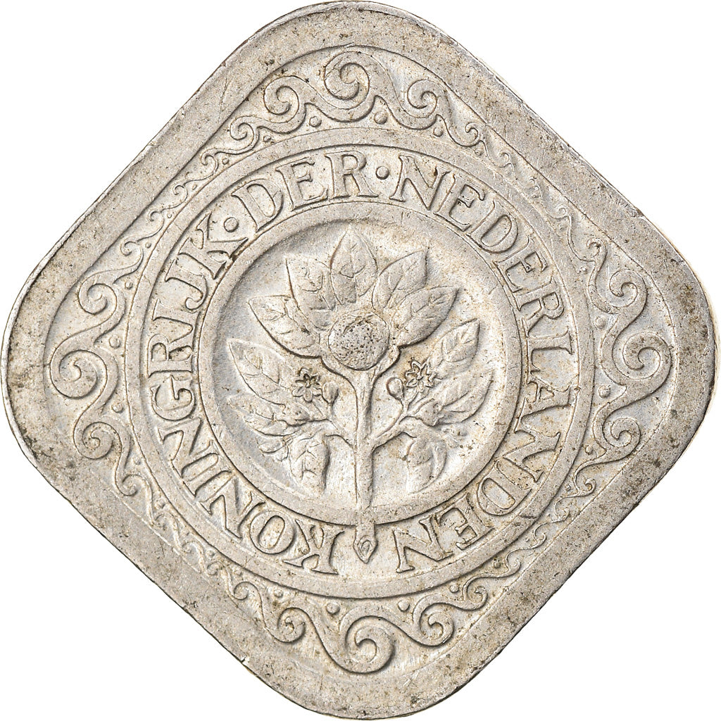 Coin, Netherlands, Wilhelmina I, 5 Cents, 1932, EF(40-45), Copper-nickel, KM:153