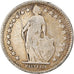 Coin, Switzerland, 1/2 Franc, 1914, Bern, VF(20-25), Silver, KM:23