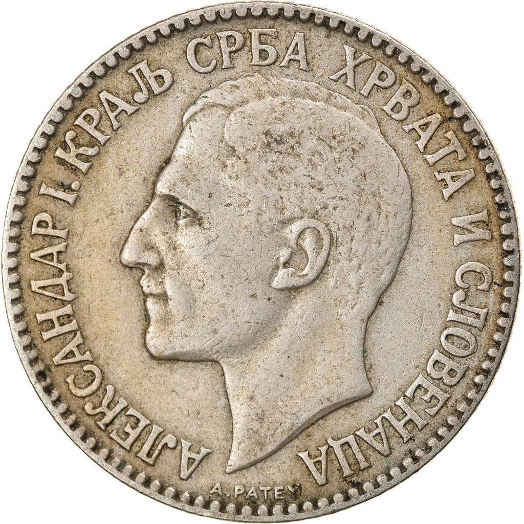 Monnaie, Yougoslavie, Alexander I, 2 Dinara, 1925, TTB, Nickel-Bronze, KM:6
