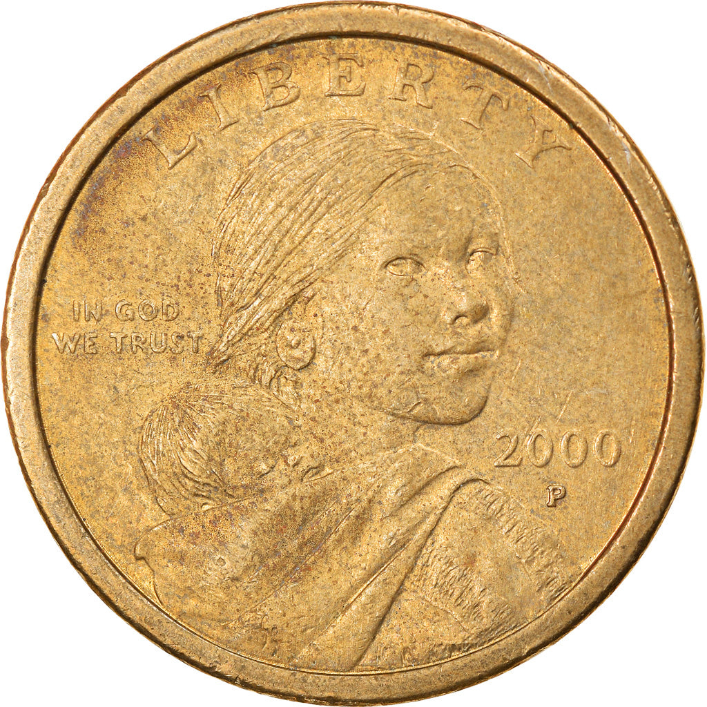 Coin, United States, Sacagawea Dollar, Dollar, 2000, U.S. Mint, Philadelphia