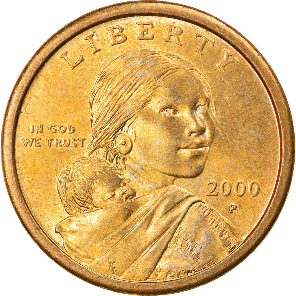 Moneta, Stati Uniti, Sacagawea Dollar, Dollar, 2000, U.S. Mint, Philadelphia