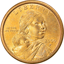 Moneta, Stati Uniti, Sacagawea Dollar, Dollar, 2000, U.S. Mint, Philadelphia