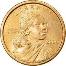 Moneda, Estados Unidos, Sacagawea Dollar, Dollar, 2000, U.S. Mint, Denver, MBC