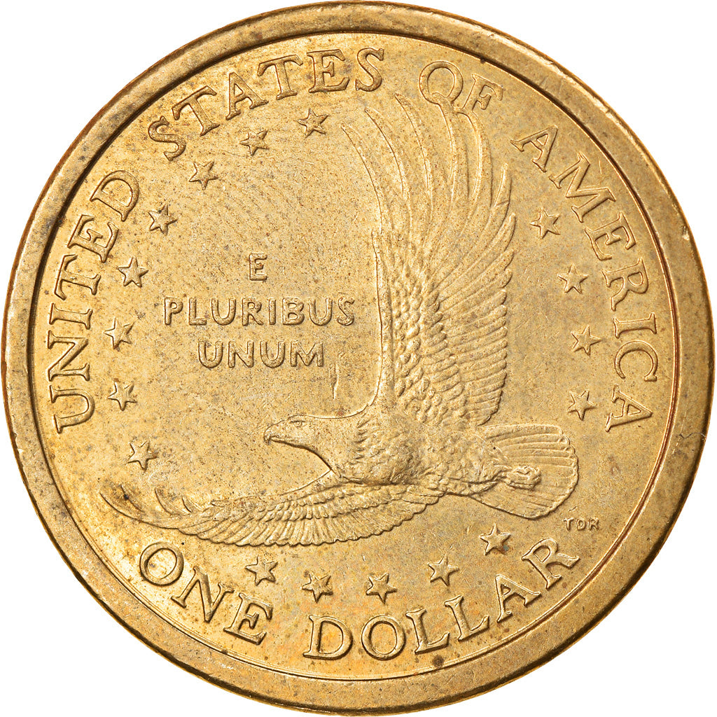 Coin, United States, Sacagawea Dollar, Dollar, 2000, U.S. Mint, Denver