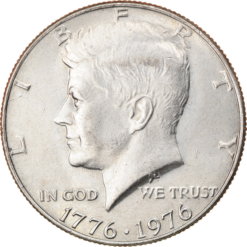 Coin, United States, Kennedy Half Dollar, Half Dollar, 1976, U.S. Mint