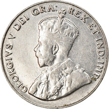 Moneda, Canadá, George V, 5 Cents, 1931, Royal Canadian Mint, Ottawa, MBC