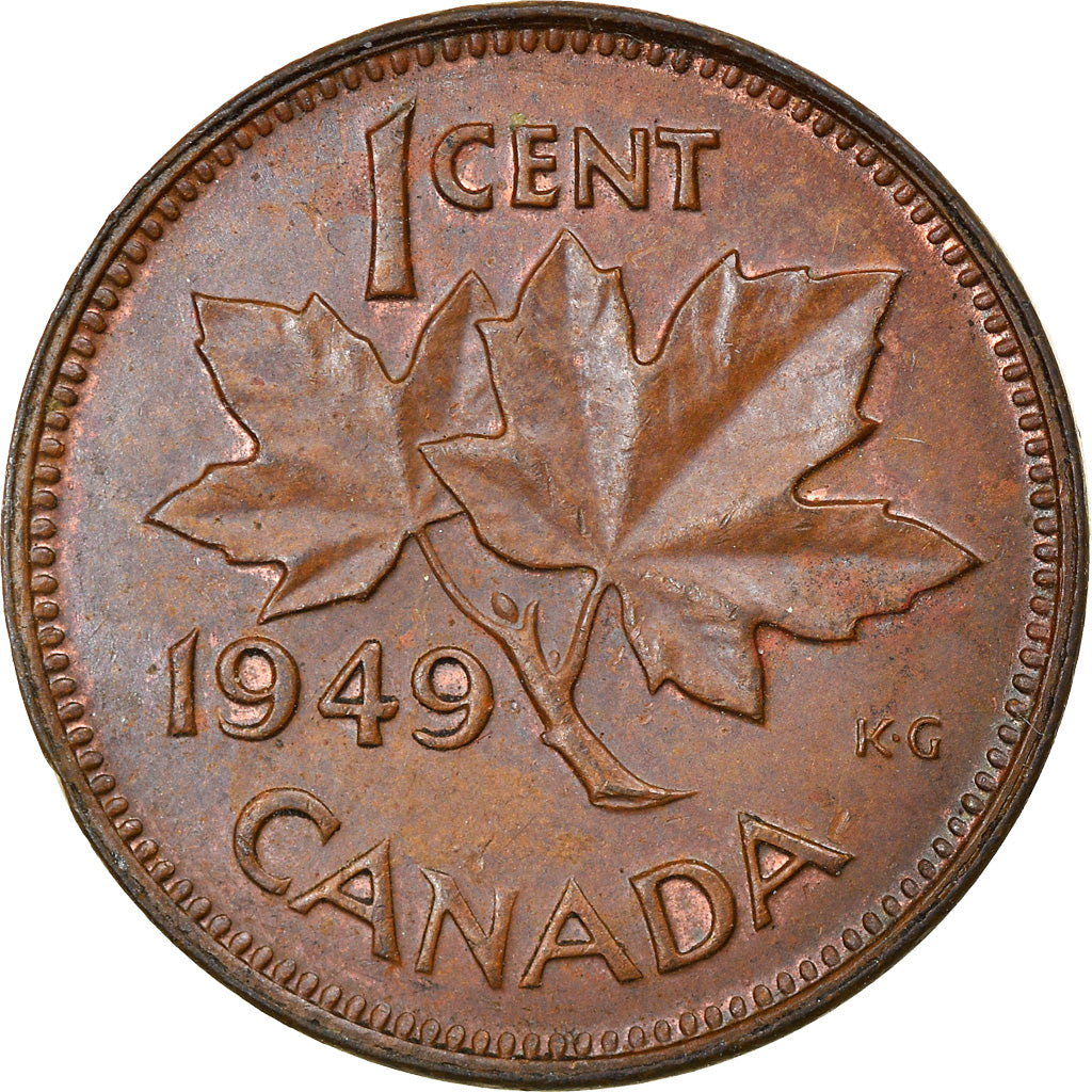 Moneta, Canada, George VI, Cent, 1949, Royal Canadian Mint, Ottawa, BB, Bronzo