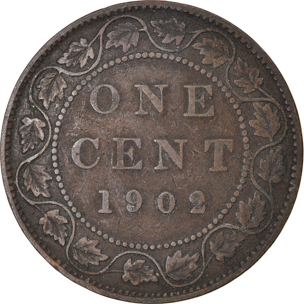 Coin, Canada, Edward VII, Cent, 1902, Royal Canadian Mint, Ottawa, VF(30-35)