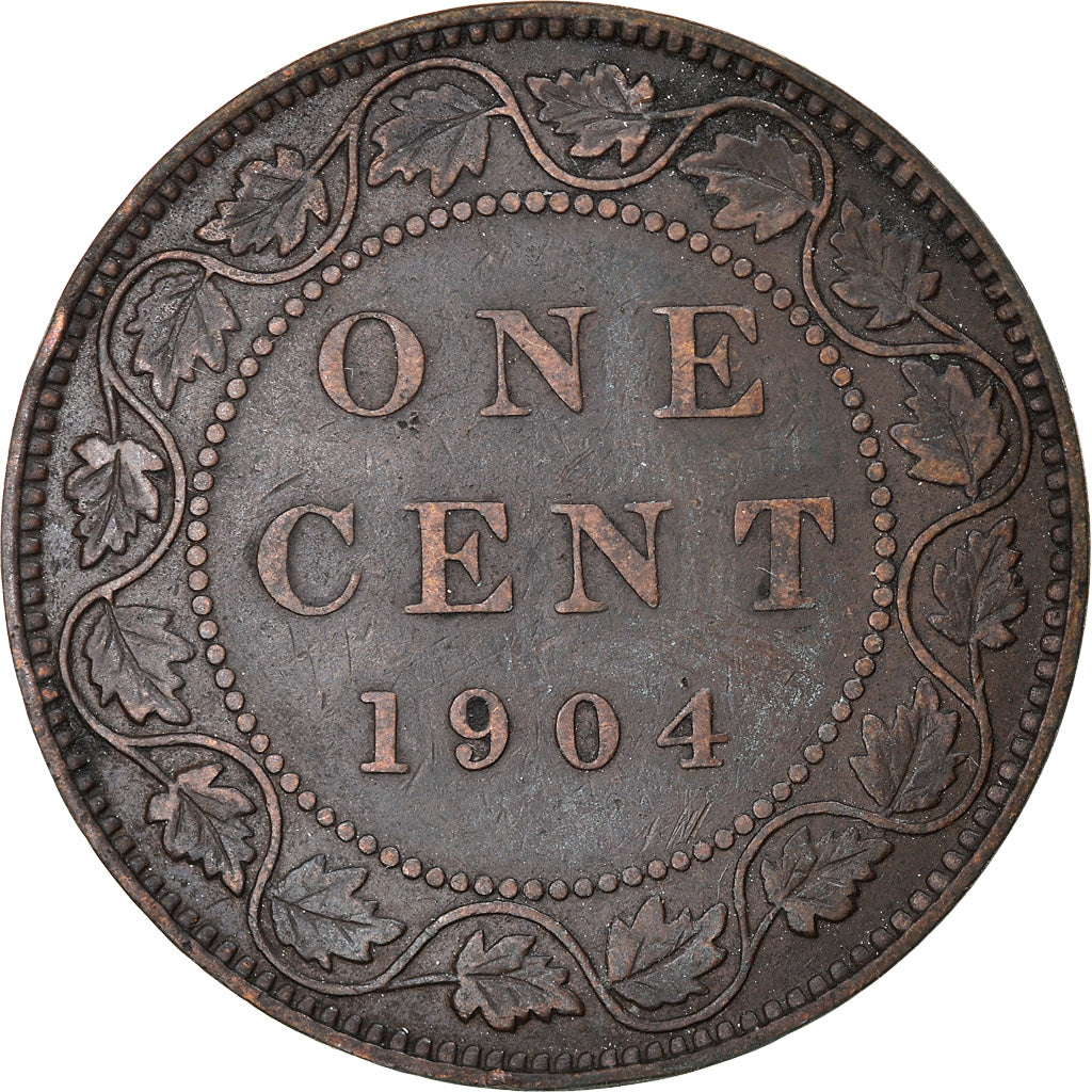Coin, Canada, Edward VII, Cent, 1904, Royal Canadian Mint, Ottawa, EF(40-45)