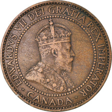 Coin, Canada, Edward VII, Cent, 1909, Royal Canadian Mint, Ottawa, EF(40-45)