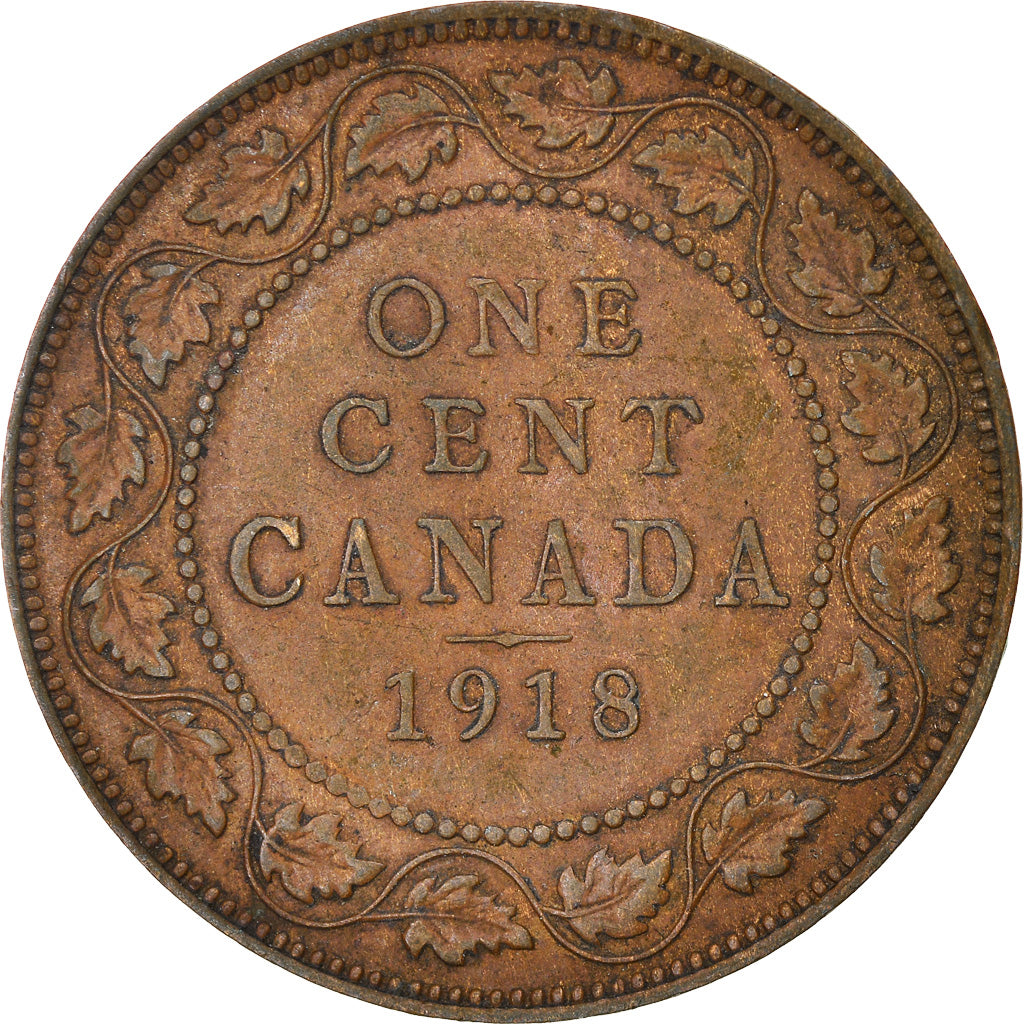 Coin, Canada, George V, Cent, 1918, Royal Canadian Mint, Ottawa, EF(40-45)