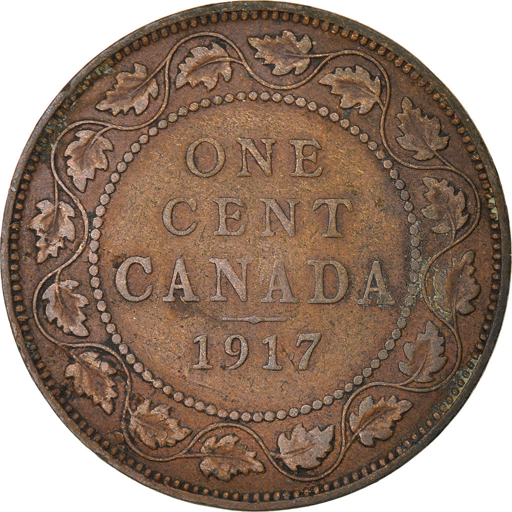 Coin, Canada, George V, Cent, 1917, Royal Canadian Mint, Ottawa, EF(40-45)