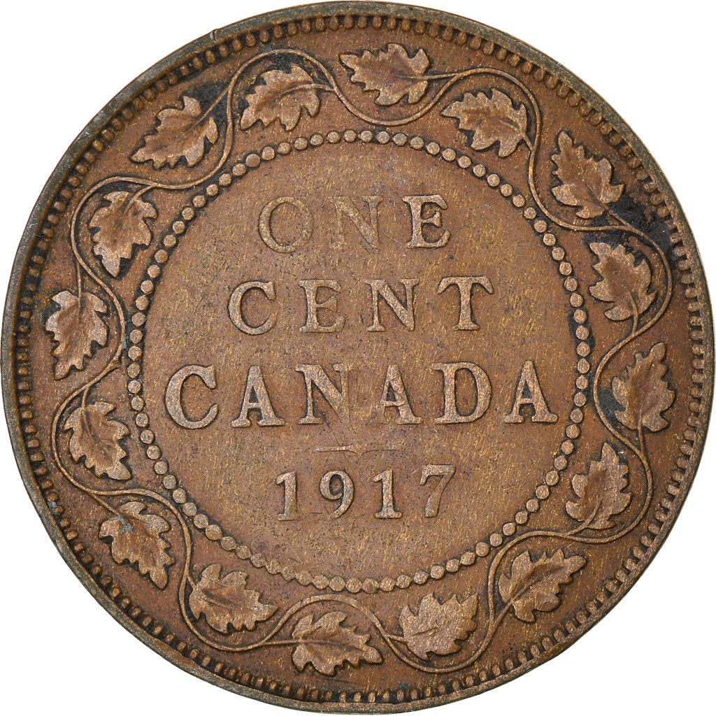 Coin, Canada, George V, Cent, 1917, Royal Canadian Mint, Ottawa, EF(40-45)