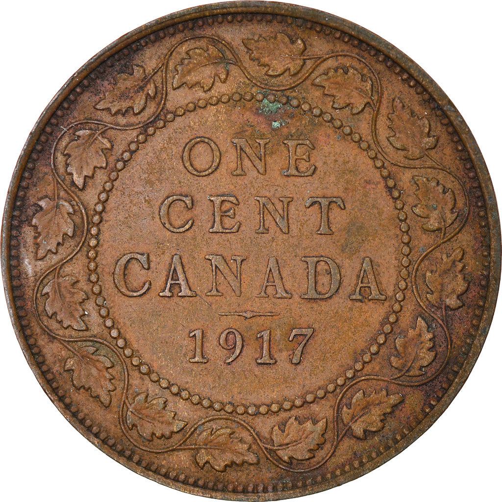 Coin, Canada, George V, Cent, 1917, Royal Canadian Mint, Ottawa, EF(40-45)