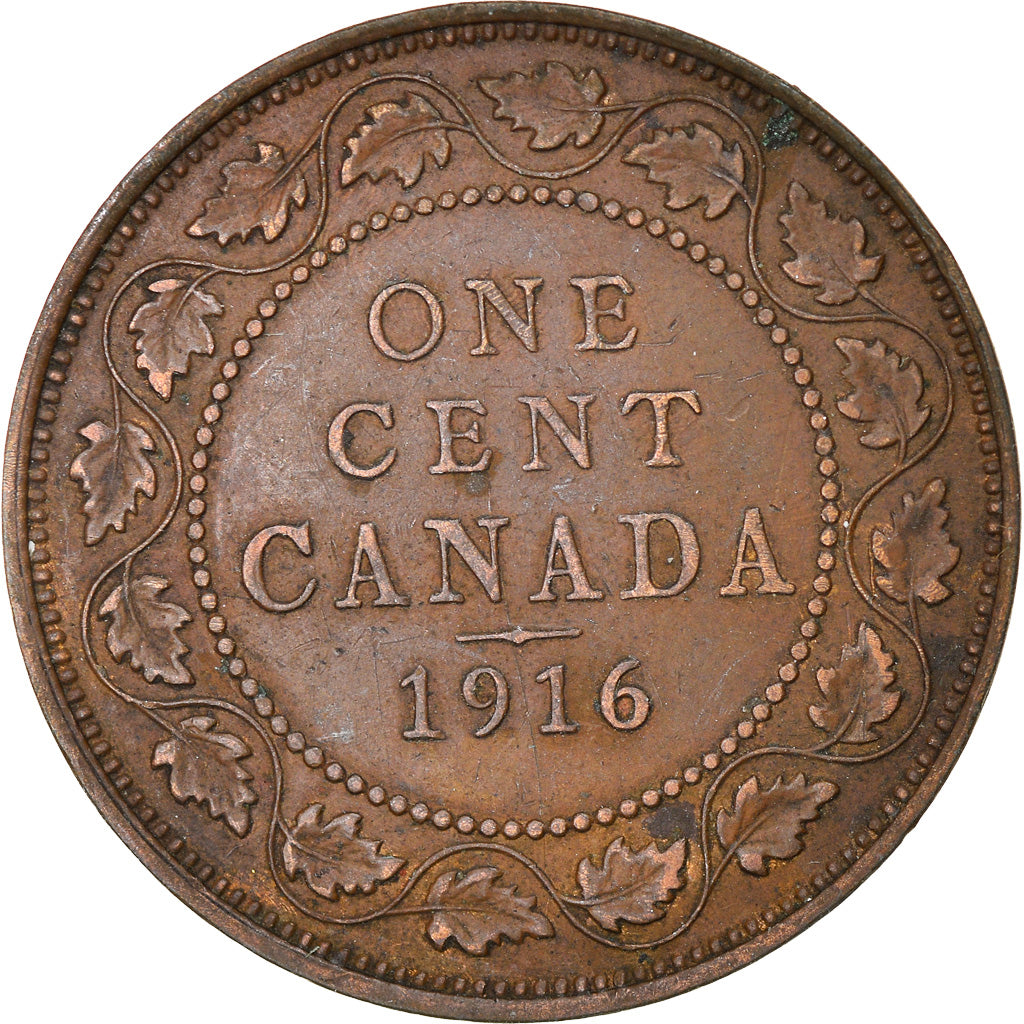 Coin, Canada, George V, Cent, 1916, Royal Canadian Mint, Ottawa, EF(40-45)