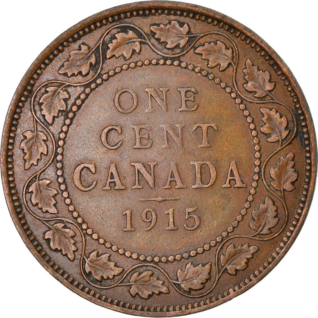 Coin, Canada, George V, Cent, 1915, Royal Canadian Mint, Ottawa, EF(40-45)