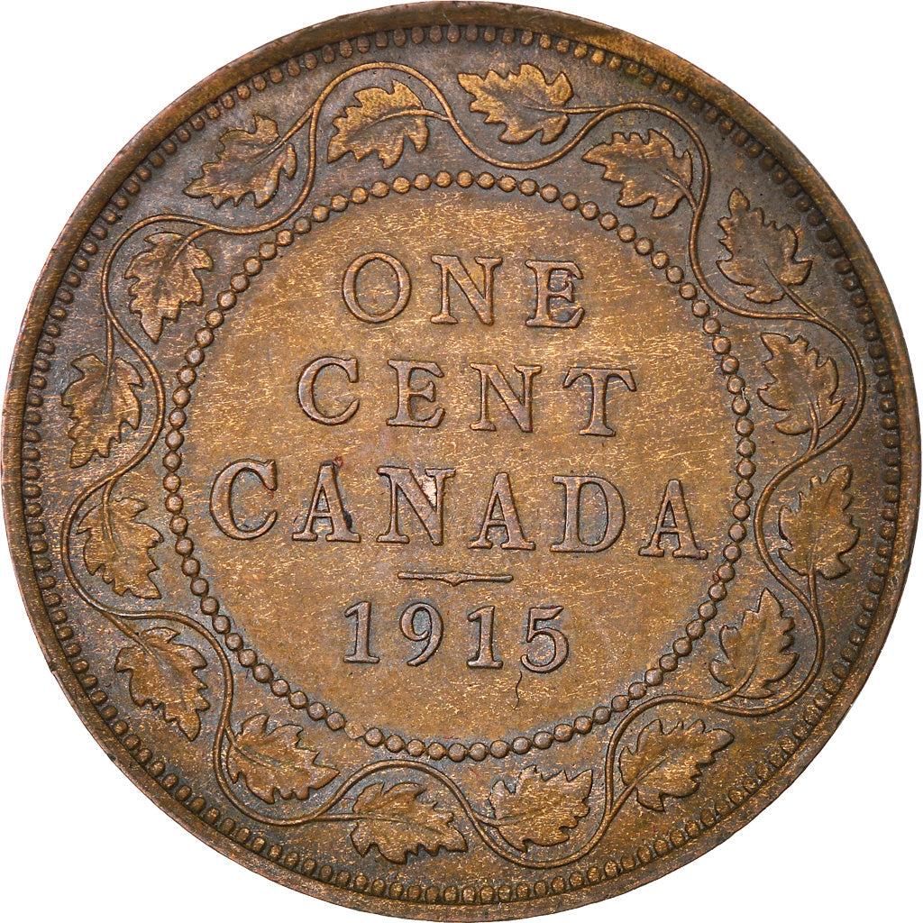 Coin, Canada, George V, Cent, 1915, Royal Canadian Mint, Ottawa, EF(40-45)