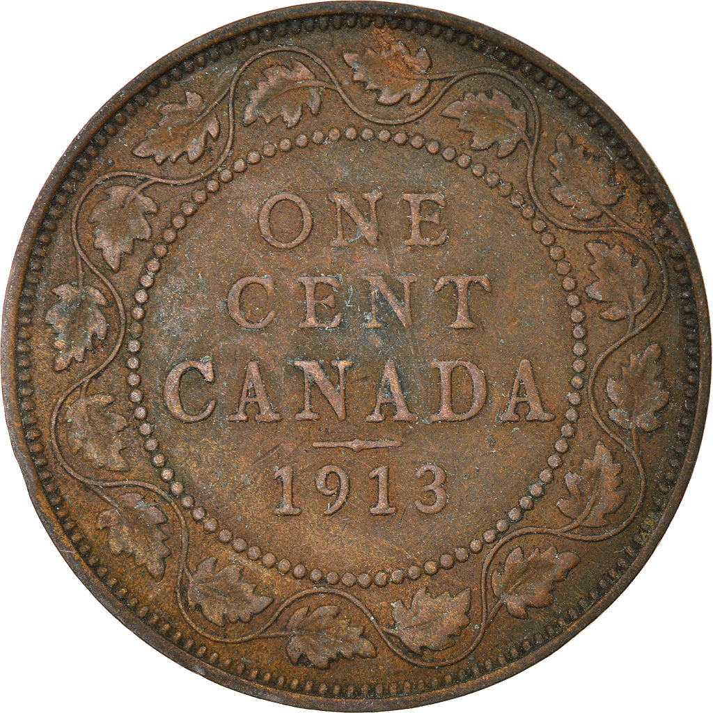 Coin, Canada, George V, Cent, 1913, Royal Canadian Mint, Ottawa, EF(40-45)