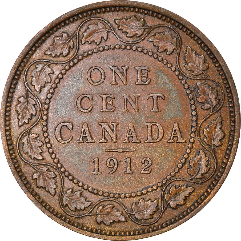 Coin, Canada, George V, Cent, 1912, Royal Canadian Mint, Ottawa, EF(40-45)