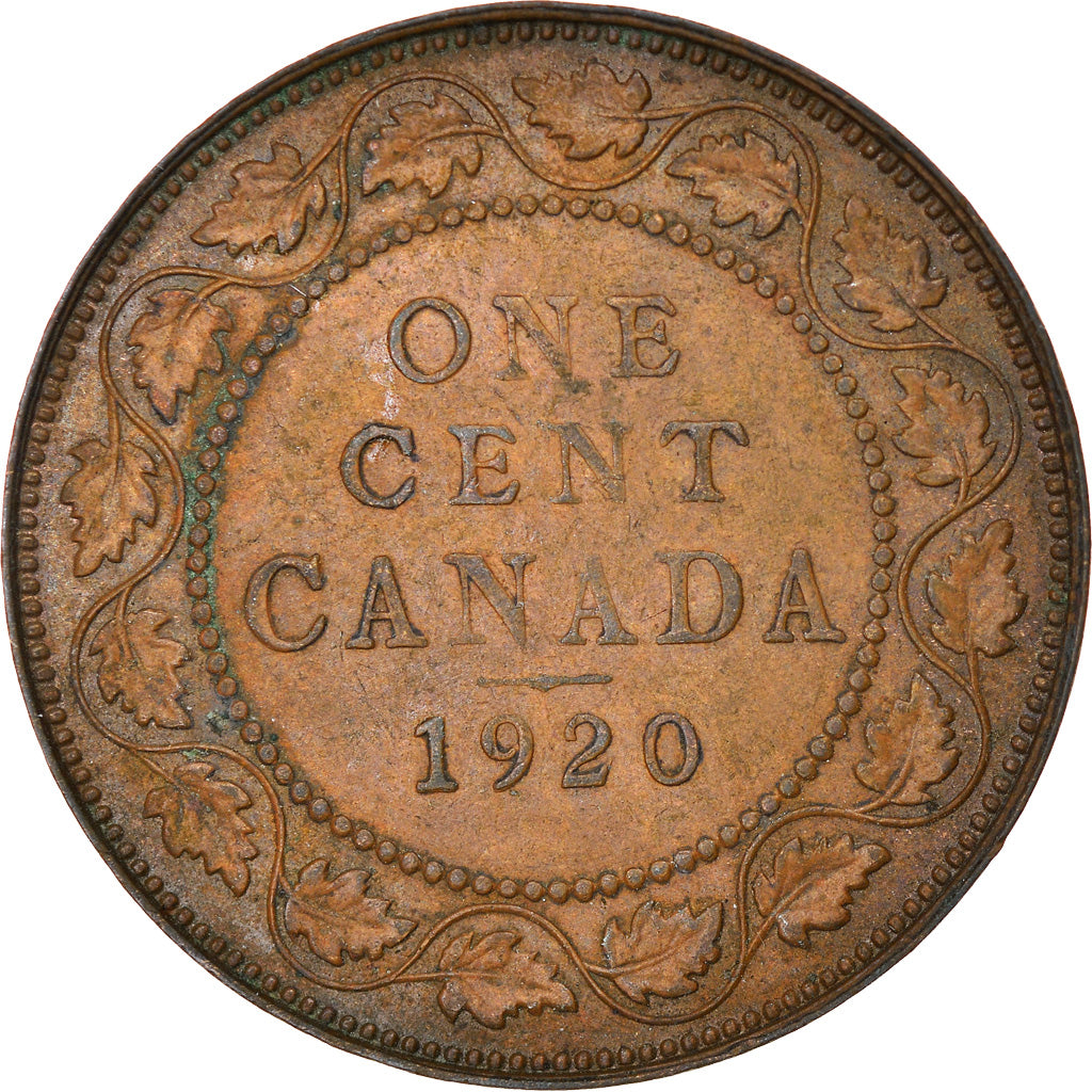 Coin, Canada, George V, Cent, 1920, Royal Canadian Mint, Ottawa, EF(40-45)