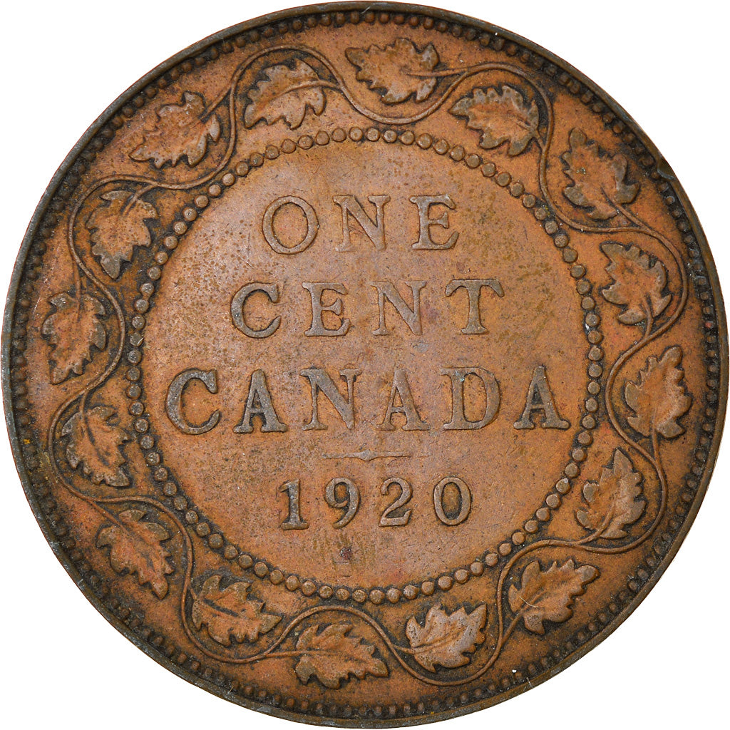 Coin, Canada, George V, Cent, 1920, Royal Canadian Mint, Ottawa, EF(40-45)